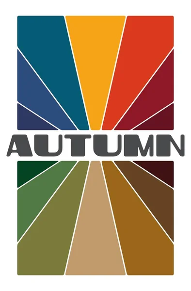 Palety Analizy Kolorów Wektorowych Sezonowych Dla Jesiennego Typu Wyglądu Kolor — Wektor stockowy