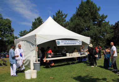 ISCON Scarborough Hindistan Festivali 19 Ağustos 2023 'te Toronto, Kanada' da, 