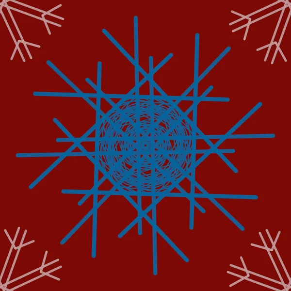 Kusursuz bir Noel, elle çizilmiş kar taneleri ile yeni yıl desenli karalama. Hediyeler için ambalaj kağıdı, komik tekstil kumaş baskısı, tasarım, dekor, yiyecek ambalajı, arka plan. Mavi, pembe, bordo renkli bir kopya.