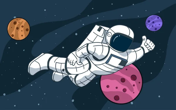 Space Exploration Universe Illustration Planet Galaxy — Stock Vector