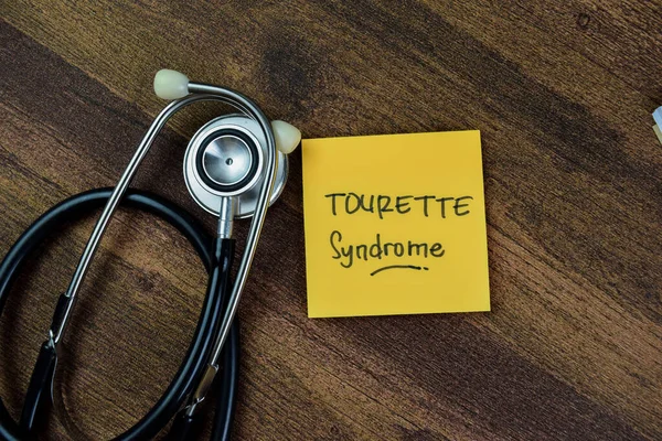 Concepto Síndrome Tourette Escribir Notas Adhesivas Con Palabras Clave Aisladas —  Fotos de Stock