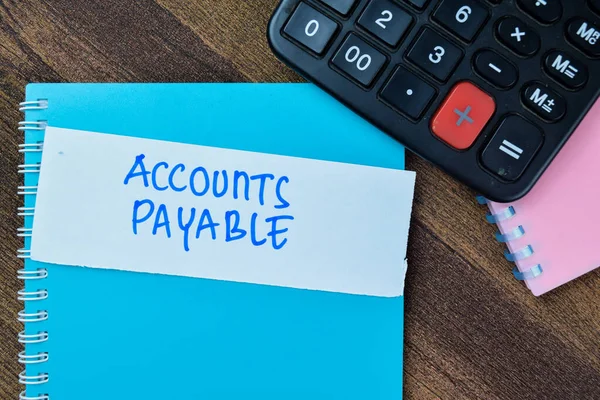 stock image Concept of Accounts Payable write on sticky notes isolated on Wooden Table.