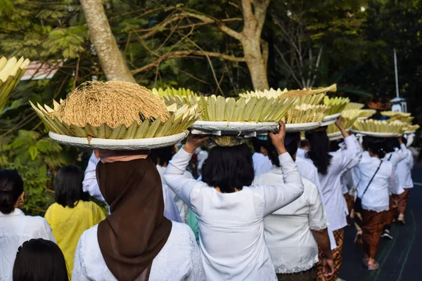 西古尔村 传统礼仪中的仆人们 西古尔村 传统礼仪中的仆人们 西古尔村 印度尼西亚西爪哇库宁根 2023年7月19日 — 图库照片