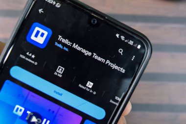 Trello - Akıllı Telefon ekranında Takım Projeleri uygulamasını yönet. Trello, Trello, Inc. Bekasi, Endonezya tarafından geliştirilen ücretsiz bir web tarayıcısıdır.