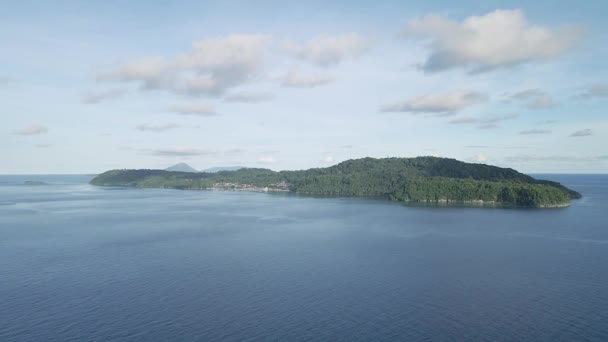 Vista Aérea Pulau Dirige Una Las Islas Banda Maluku Indonesia — Vídeos de Stock