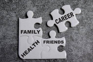 Aile, kariyer, arkadaşlar, sağlık konularında dengeli bir yapboz parçası..