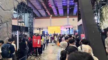 Indofest Jakarta Endonezya Açık Hava Festivali 'ni kalabalık doldurdu. Jakarta, Endonezya, 28 Haziran 2025