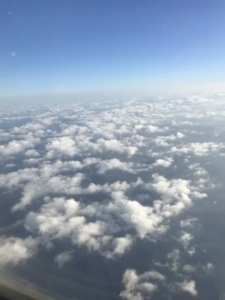 Avião Vista Das Nuvens — Fotografia de Stock