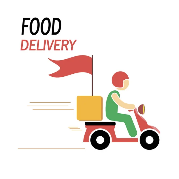 Vector Image Food Delivery — Stock Vector