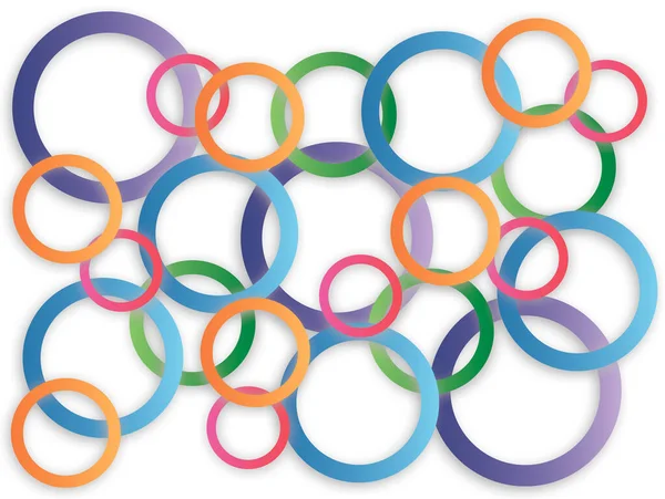 Infographies Sous Forme Cercles Multicolores — Image vectorielle