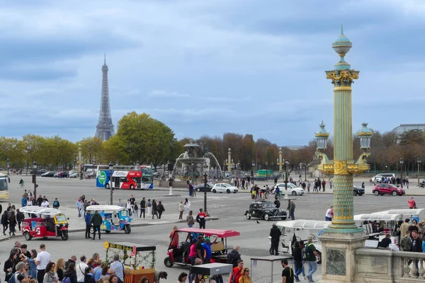 París Francia Octubre 2022 Vista Famosa Plaza Concordia Con Obelisco —  Fotos de Stock