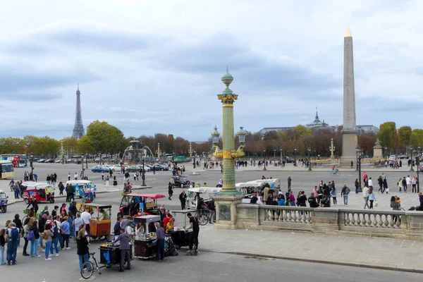 Paříž Francie Října 2022 Pohled Slavné Place Concorde Jeho Obelisk — Stock fotografie