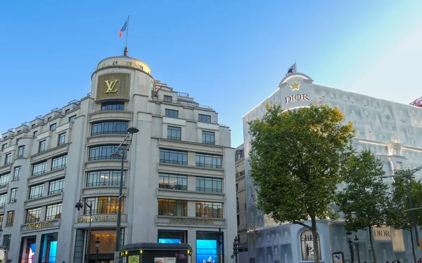 París Francia Julio 2022 Louis Vuitton Las Tiendas Dior Famosa — Foto de Stock