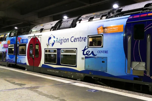 Paris Fransa Nisan 2023 Montparnasse Istasyonundaki Tren Kalkışa Hazır Sncf — Stok fotoğraf