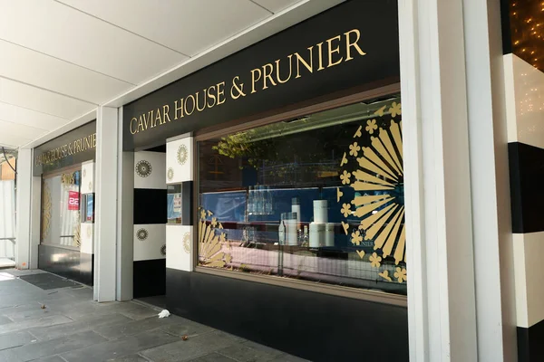 stock image Geneva, switzerland. August 13. 2023. Caviar House and Prunier shop. Store and restaurant selling caviar dating from the 19th century.