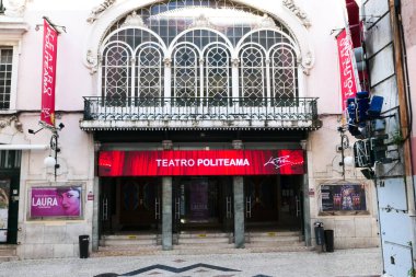 Lisbon, Portugal. April 21. 2024. Theater politeama. Place of entertainment and shows dating from the beginning of the 20th century. clipart