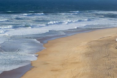 Portekiz, Nazare 'deki plaj.