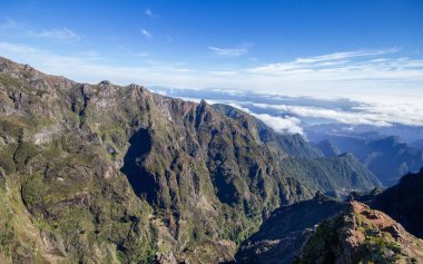 Pico Ruivo Yürüyüş Yolu, Madeira, Portekiz.
