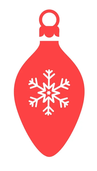 Icône Décoration Noël Isolé Illustration Jouet Noël Élément Décoratif Vectoriel — Image vectorielle