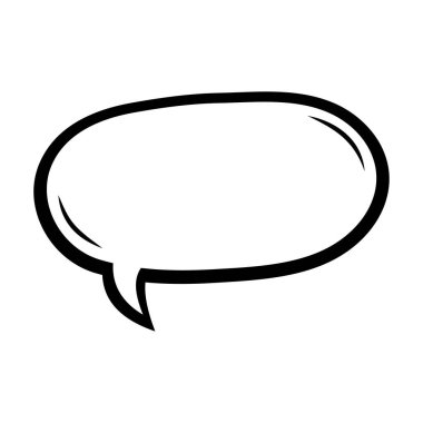 Çizgi roman için konuşma balonu. Kelimeler balon vektör illüstrasyonu. Çizgi roman bulutu. El çizimi pankart