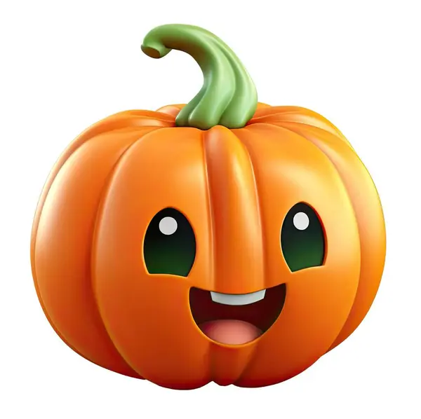 Leuke Pompoen Halloween Model Cartoon Karakter Illustratie Halloween Pompoen Mascotte — Stockfoto
