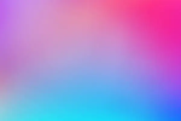 Holographic unicorn colorful gradient. Trendy colorful neon pink purple very peri blue teal colors soft blurred background. Smooth bright gradients