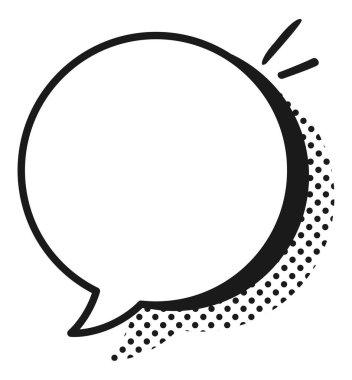 Çizgi roman konuşma balonu. Çizgi film çizimi. Kelime balonu. Metin bulutu. Çizgi roman için elle çizilmiş pankart