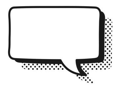 Çizgi roman konuşma balonu. Çizgi film çizimi. Kelime balonu. Metin bulutu. Çizgi roman için elle çizilmiş pankart