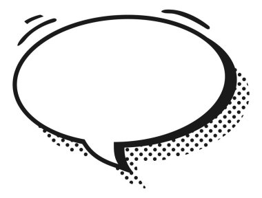 Çizgi roman konuşma balonu. Çizgi film çizimi. Kelime balonu. Metin bulutu. Çizgi roman için elle çizilmiş pankart