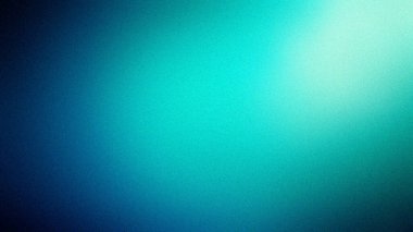 Koyu mavi gök mavisi gradyan. Gürültülü dokusu olan karanlık deniz holografik fütüristik arka planı.