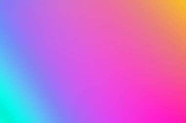 Renkli bir eğilim. Vektör. Holografik neon modayı arka planı. Bulanık gökkuşağı renkli gradyan.