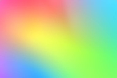 Renkli bir eğilim. Vektör. Holografik neon modayı arka planı. Bulanık gökkuşağı renkli gradyan.