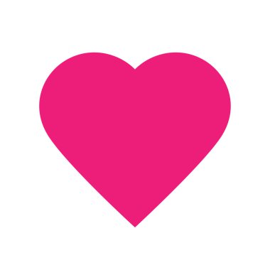 Aşk sembolü simgesi. Aşk çizimi. Vektör Kalp