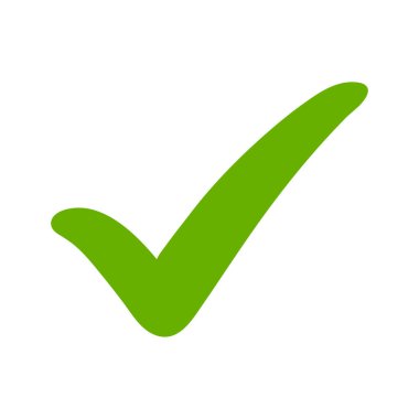 İşaret simgesini işaretle. düz vektör illüstrasyonu