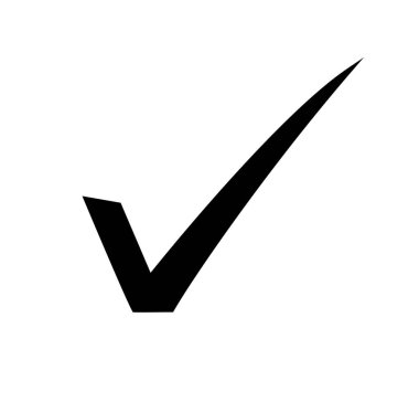 Düz simgeyi işaretle. İşaretli monokrom simgesini işaretle