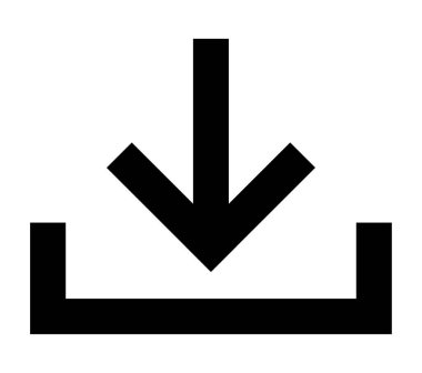 Düz simge indir. Siyah çizgi sembolü yükleniyor