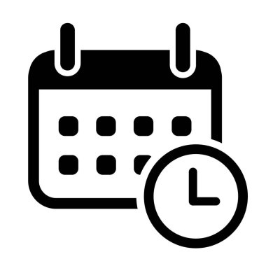 Takvim simgesi. Düz simgeyi ayarla