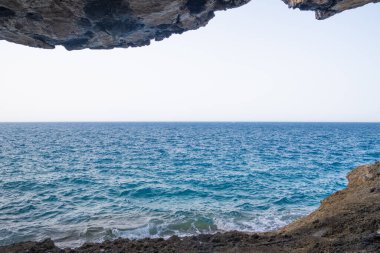Girit 'teki güzel deniz manzarası