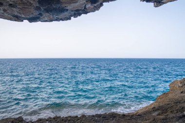 Girit 'teki güzel deniz manzarası