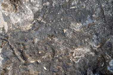 Delikli bir kaya duvarının desenleri ve dokuları