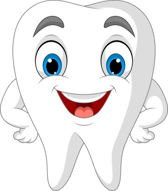 Çizgi filmin mutlu dişi.