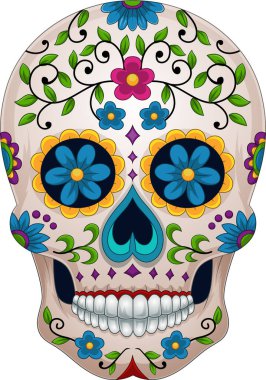 Ölüm günü, renkli şeker kafatası