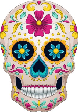 Ölüm günü, renkli şeker kafatası