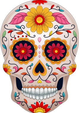 Ölüm günü, renkli şeker kafatası