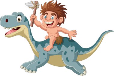 Dinozor süren genç bir çizgi film kahramanı. 