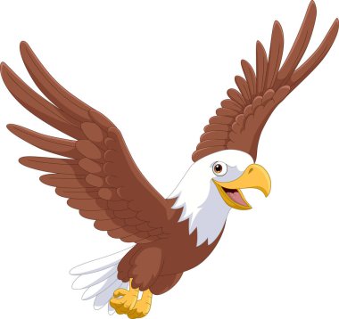 Uçan bir kartal çizimi