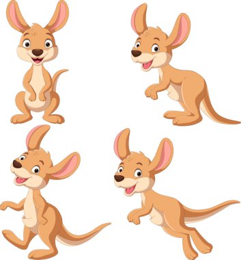 Çizgi film çizimi Mutlu kanguru