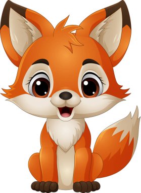 Çizgi film karakteri şirin yavru tilki. 