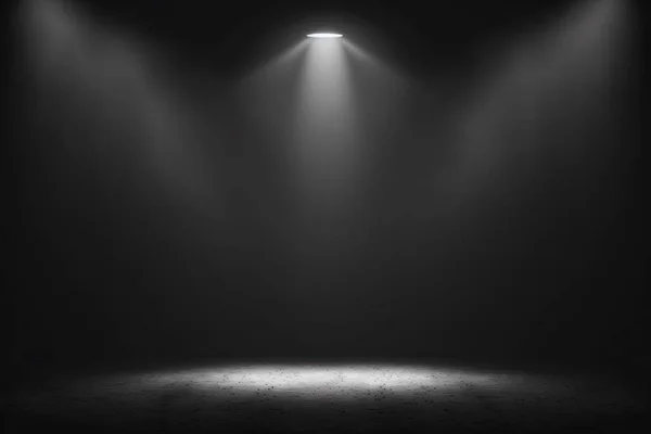 stock image Dark black empty room scene with spotlight