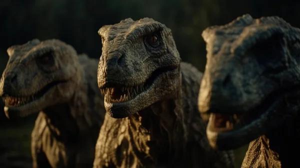 Тиранозавр Або Rex Дивлячись Джунглів Спалахнув Кінематографічним Світлом — стокове фото